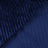 Terciopelo de algodón 100% canalé azul marino