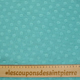 Crêpe Georgette Viscose con Jacquard Blue Polka Lunas