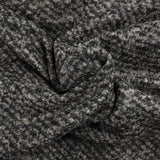Lainage bouclette souple gris et noir