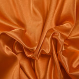 Orange lightweight polyester satin