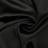 Black polyester satin