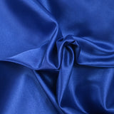 Satin de polyester léger bleu royal