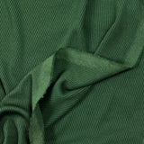 Jersey de polyester côtelé vert