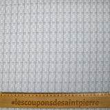 Popeline polycoton tissée-teinte à carreaux Ismaël fond gris