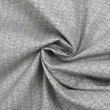 Popeline polycoton imprimée carreaux en pointillisme fond gris chiné