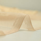 Tulle brodé dentelle 3D sable