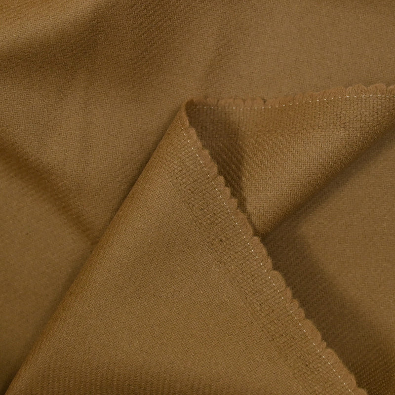 Sergé de laine mélangée camel