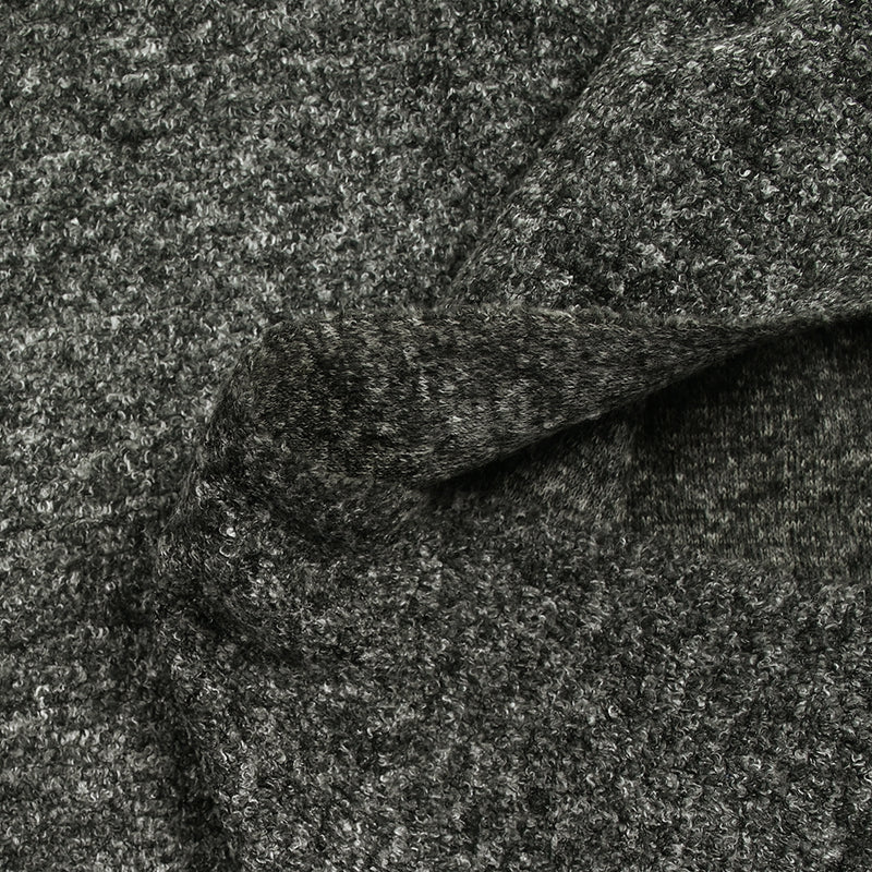 Lainage bouclette souple gris chiné