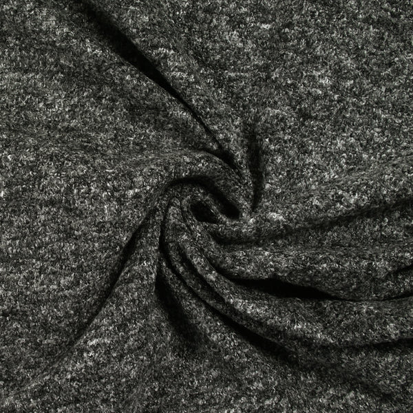 Lainage bouclette souple gris chiné