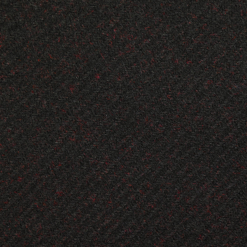 Sergé de 100% laine rouge fond noir