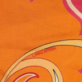 Crêpe satin de viscose cachemire ensoleillé fond jaune beurre
