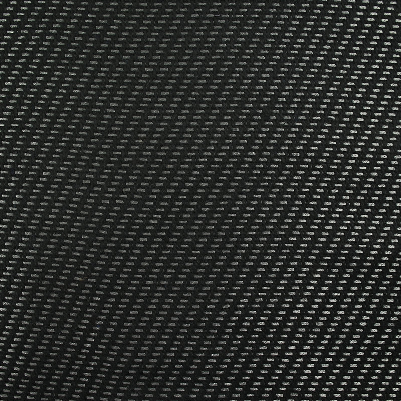 Jacquard de laine mélangée diagonale argentée fond noir