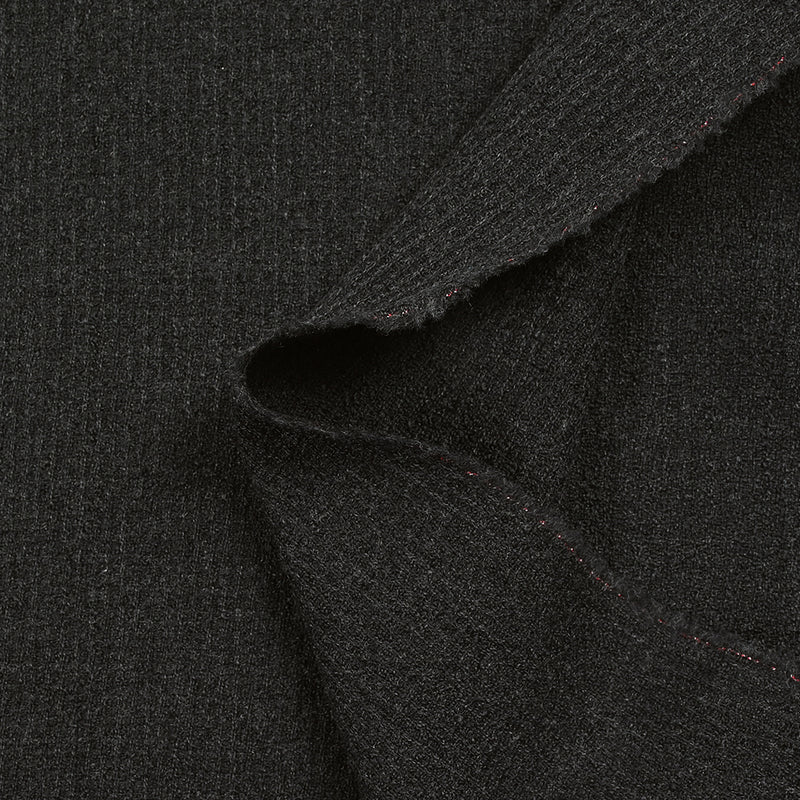 Crêpe de laine mélangée anthracite