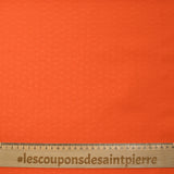 Voile de viscose triangle satiné ton sur ton orange