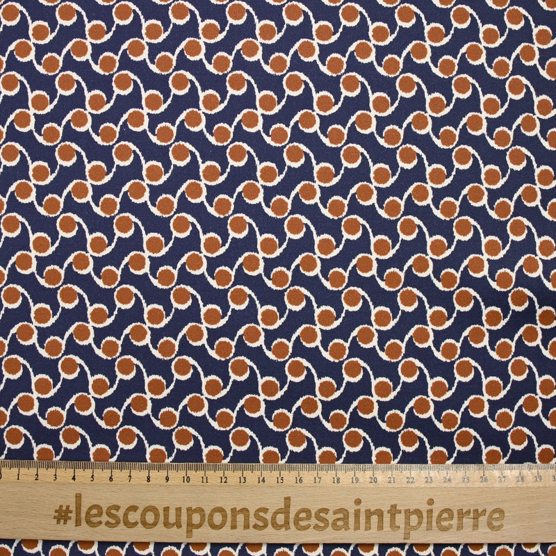 Fondo de camello de guisante de guisantes con estampado de algodón satinado