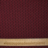 Malla Milano poliviscosa Lurex rojo esmeralda real