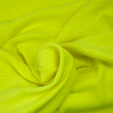 Polaire rayé jaune fluo