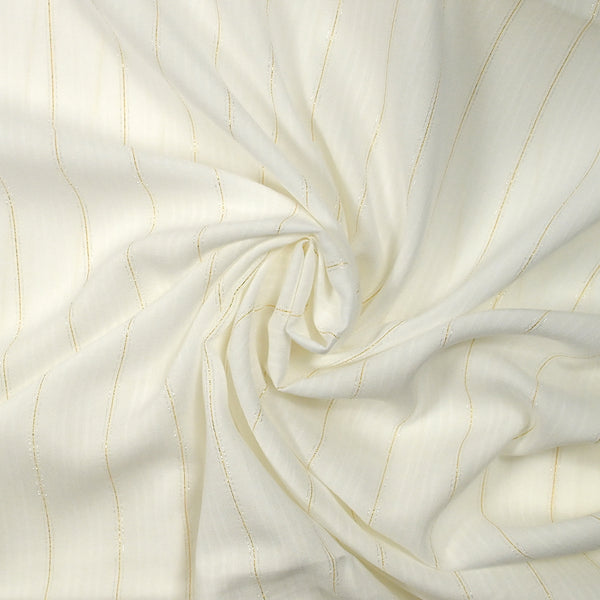 Lurex Roxanne Breed White Viscose Voile