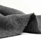 Sergé de laine mélangée gris graphite