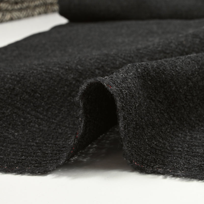 Crêpe de laine mélangée anthracite