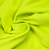 Molleton de coton flammé vert fluo