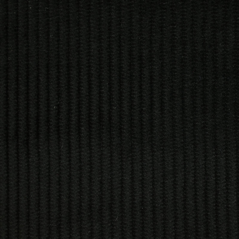 Velours côtelé de coton 4mm noir
