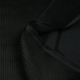 Velours côtelé de coton 4mm noir