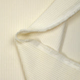 Velours côtelé de coton 4mm écru