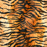 Faux fur medium-length hair tiger