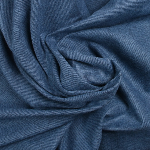 Flanelle de coton bleu