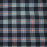 Polyviscose tissée-teinte écossais Eliott fond marine