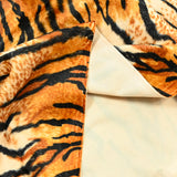 Faux fur medium-length hair tiger