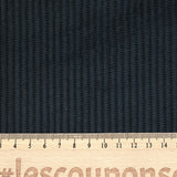 Velours côtelé de coton 4mm bleu nuit