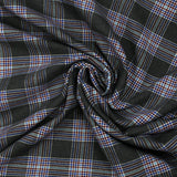 Polyviscose tissée-teinte écossais Eliott fond anthracite