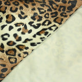Fausse fourrure poils mi-longs léopard