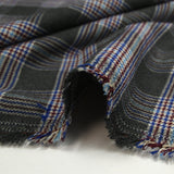 Polyviscose tissée-teinte écossais Eliott fond anthracite