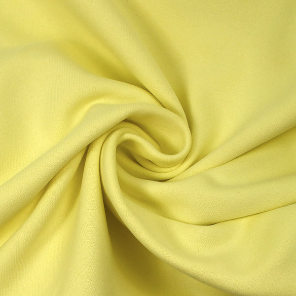 Molleton de coton french terry doux mimosa