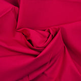 Popeline de coton et élasthanne framboise