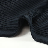 Velours côtelé de coton 4mm bleu nuit