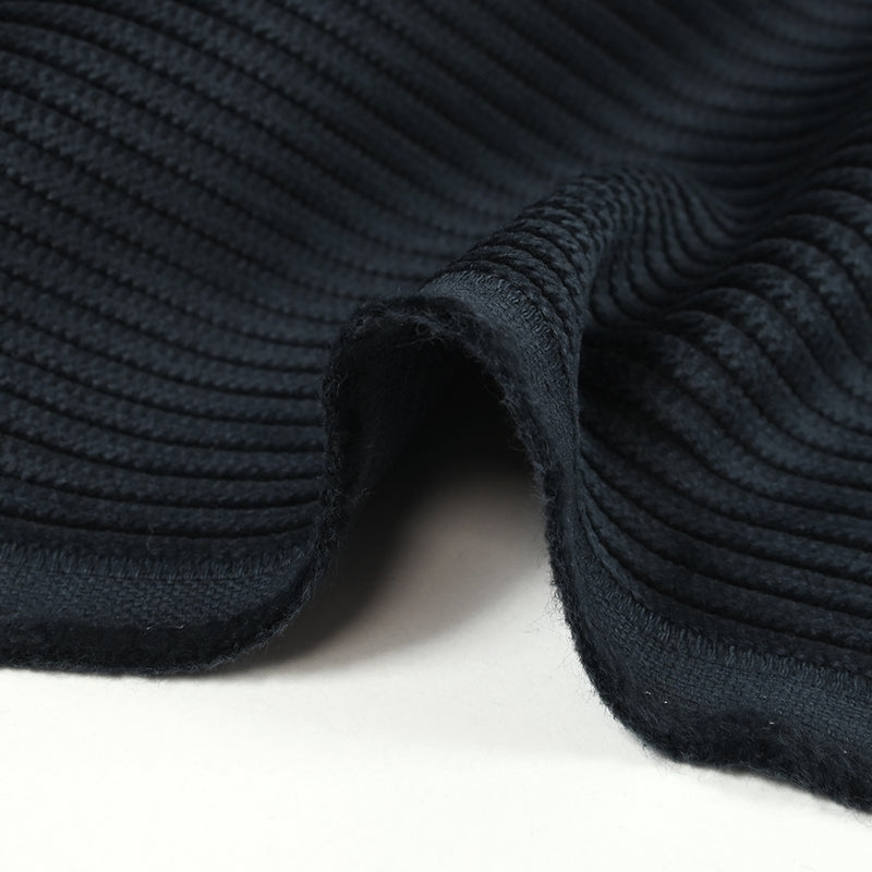 Velours côtelé de coton 4mm bleu nuit