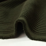 Velours côtelé de coton 4mm vert militaire