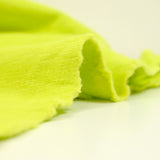 Molleton de coton flammé vert fluo