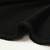 Velours côtelé de coton 4mm noir
