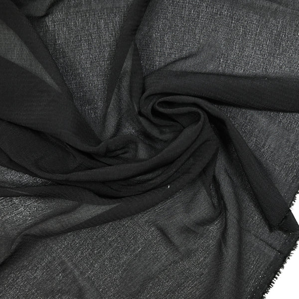 Black silk crepe sail