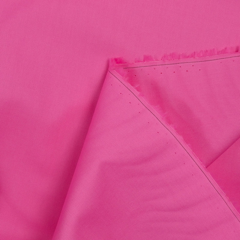 Popeline de coton rose barbie