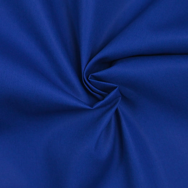 Poplina de algodón azul eléctrico