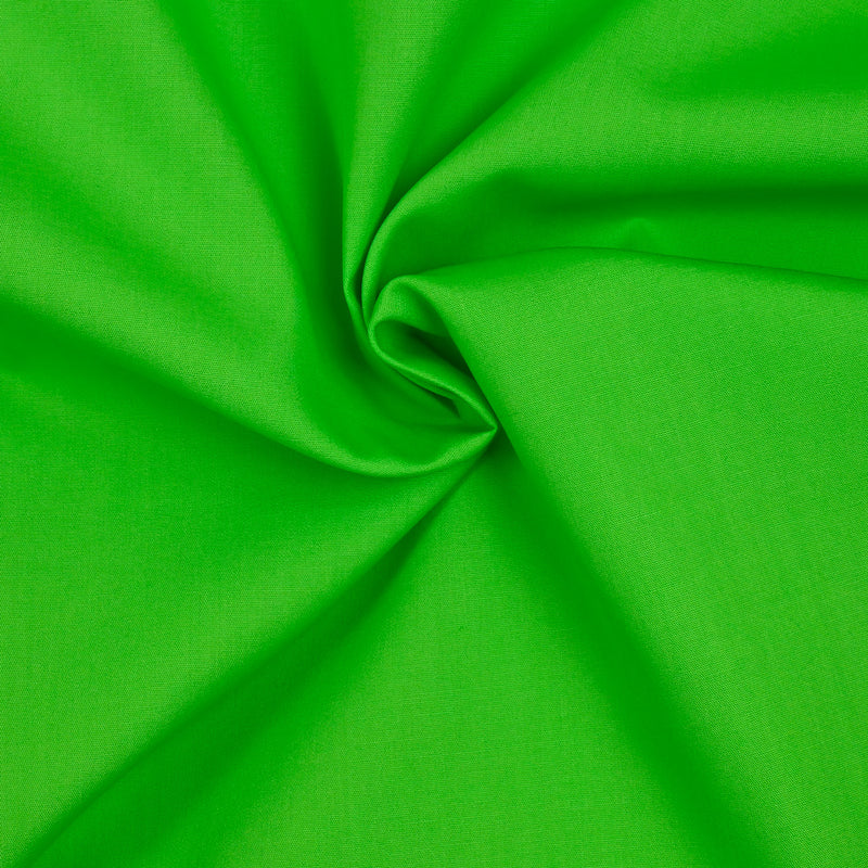 Wasabi green cotton poplin