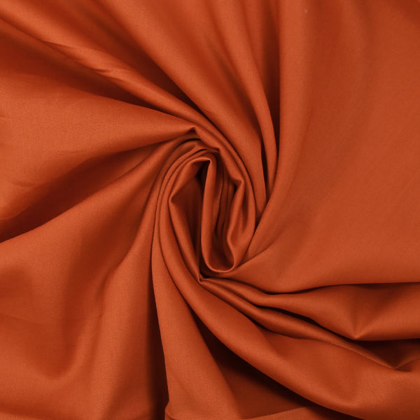 Popeline de coton satinée fine citrouille
