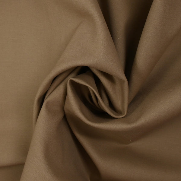 Coton uni chocolat au lait