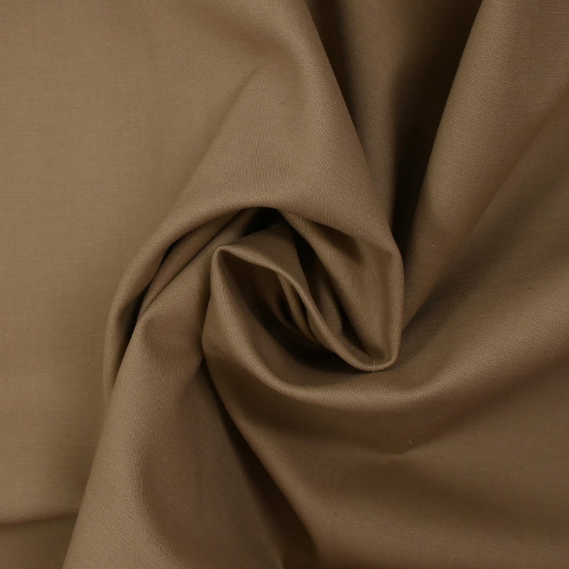 Coton uni chocolat au lait